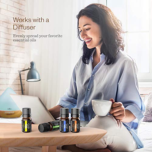 Anjou Essential Oils Gift Set, 18 x 5mL Aromatherapy Top Oils for