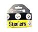 NFL Pittsburgh Steelers Silicone Rubber Bracelet, 2-Pack