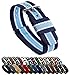 BARTON WATCH BANDS 22mm Navy/Sky/Ivory Standard Length Ballistic Nylon NATO® Style Straps