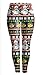 Sister Amy Women's High Waist Printed Santa Claus Ankle Elastic Tights Legging