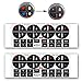 SunTrade 3PCS AC Dash Button Repair Kit,Replacement Stickers for Suburban, Chevy Tahoe, Silverado, Traverse, GMC Acadia, GMC - Fix Ruined Faded A/C Controls