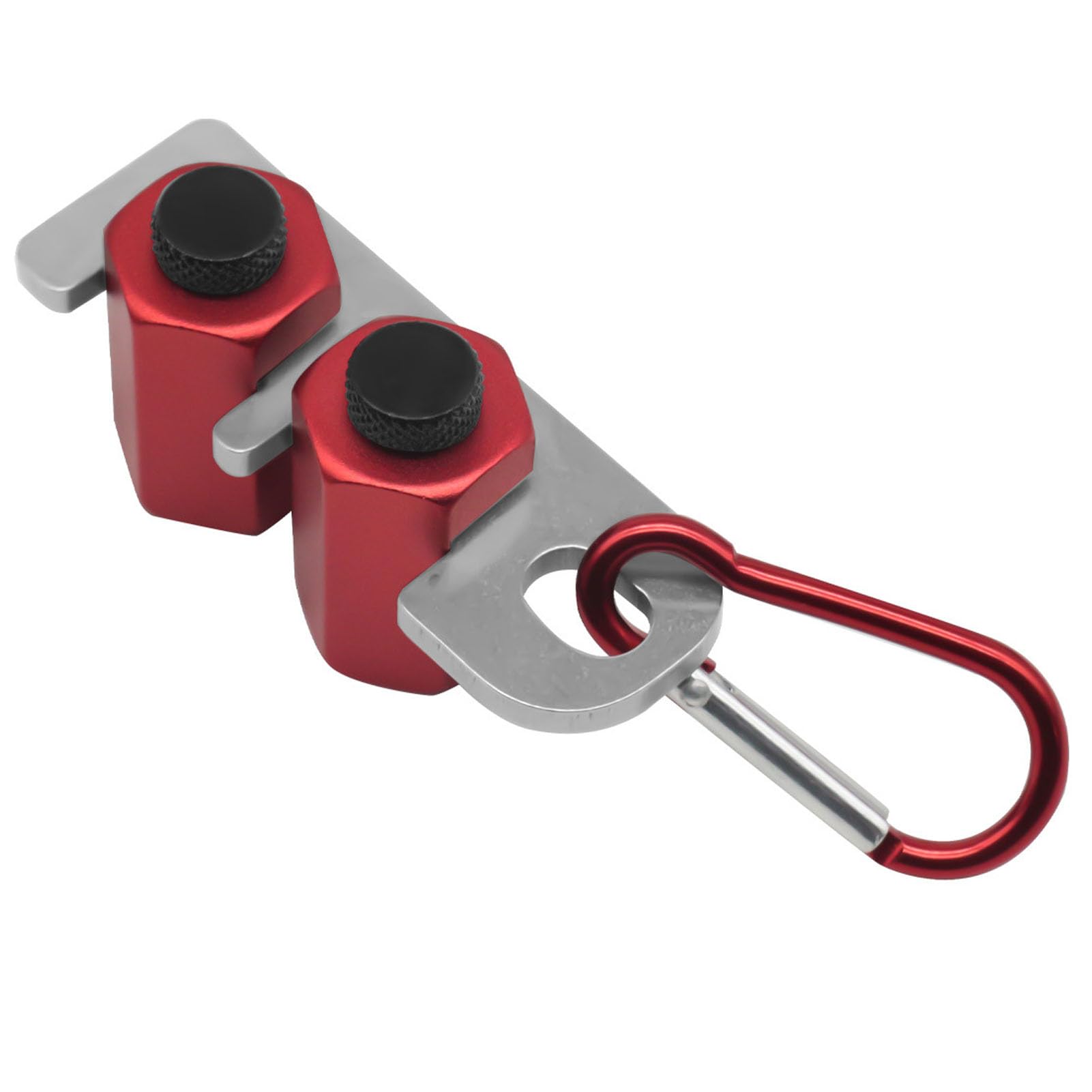 Aluminum Alloy Stair Gauge, Hex Flat Framing Jig with Thumb Screw, Stair Gauge for Rafter Layout, Framing Square Attachment, Easy to Use for Woodworking, Stair Layout