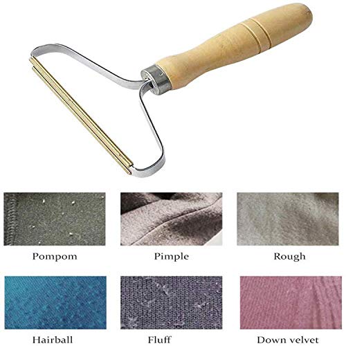 Reusable Lint Roller Portable Wood Remover Manual Clothes Cleaning Fuzz