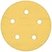 Mirka Gold 5 inch Sandpaper Discs / 5-Hole / 100-Grit / 50-Pack/Dustless Hook and Loop Sanding/for Orbital Sander, Sand Paper Pads for Wood, Composites, Automotive / 23-614-100