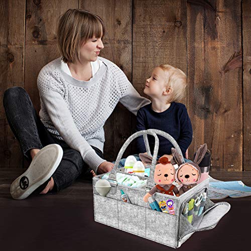 image for Haomaomao Baby Diaper Caddy Organizer With Dust Cover and Changeable C