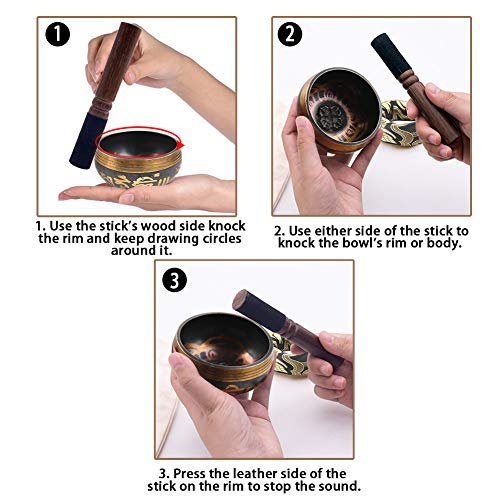 DomeStar Tibetan Singing Bowl Set Sound Bowl Meditation Bowl Pricepulse