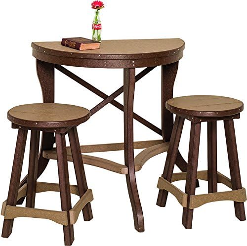 Amazon Com Poly Lumber Patio Furniture Set With 1 Balcony Half