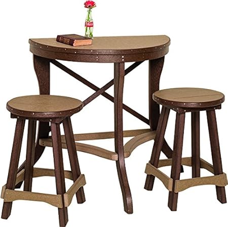 Amazon Com Poly Lumber Patio Furniture Set With 1 Balcony Half