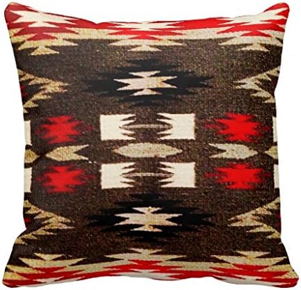 Native American Navajo Tribal Design Print Throw Pillow Case 18" * 18"