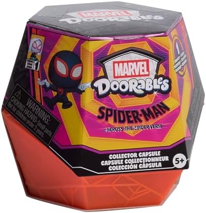 Capsula da collezione Marvel™ Doorables Spider-Verse, personaggi giocattolo da 3,8 cm, confezione a sorpresa, giocattoli per bambini dai 5 anni