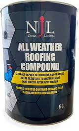 NJL Bitumen Roof Coating Compound 5L Black All Weather Waterproof Protection view 2