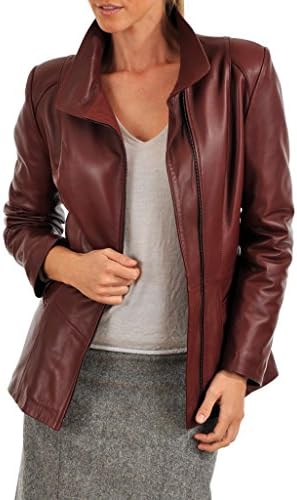 Leather Market Women's 100% Lambskin Leather Bomber Biker Jacket outfit