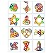 IMZ 66-Pcs Magnetic Building Blocks Set, Construction Building Tiles Creativity Educational Toys for Baby/ Kids, Come with Storage Container (66PCS)
