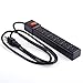 Masione 6-Outlet Power Strip 5 FT 6 Outlet Power Socket With 5-Foot Extension Cord, Heavy-Duty 2500W Black