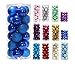 Prudance 24ct Christmas Balls Ornaments Multicolor Decorations Tree Balls for Holiday Wedding Party Decoration,1.57