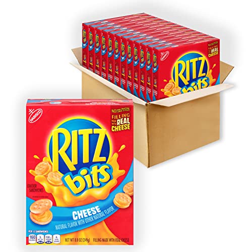 RITZ Bits Cheese Sandwich Crackers, 12 8.8 oz Boxes Pricepulse