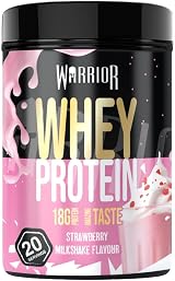 Warrior Whey Protein Powder 500g Strawberry Milkshake 20 Servings High Protein