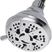 AquaDance Chrome Finish 6-Setting Shower Head for Maximum Power. Enjoy 2.5 gpm Spiral High Performance Luxury Even Under Low Water Pressure