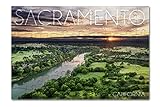 Sacramento, California - Sacramento River (8x12 Premium Acrylic Puzzle, 63 Pieces)
