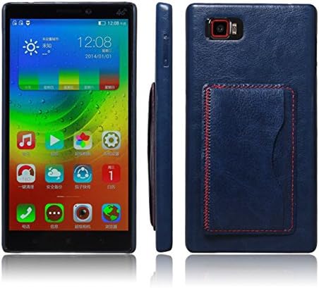 Ultra Slim Flip Bracket Case for Lenovo Vibe Z2 Pro K920, Premium Soft PU Leather [ Wallet ] Case Cover for Lenovo Vibe Z2 Pro K920 (Bracket - Blue)