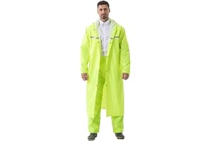 PAHAJIM Rain Coats for Adults Rain Ponchos with Hoods Man Lightweight Raincoats Long Waterproof Jacket Windbreaker for Men Women