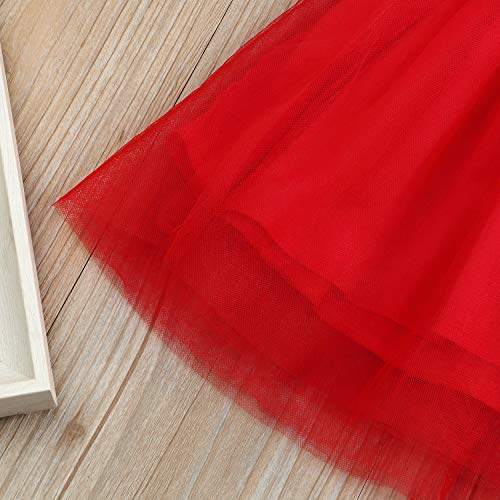 image for KONIGHT Valentine's Day Toddler Baby Girls Dress Outfits Heart Print 