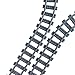 Railroad Train Tracks 18 straight + 6 curved tracks Non-Powered Rail Compatible all Major Brands Train Track City Railroad Construction Toy
