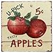 Barnyard Designs Retro Vintage Metal Tin Bar Sign, Decorative Wall Art Signage, Primitive Farmhouse Country Kitchen Home Décor (Apples)