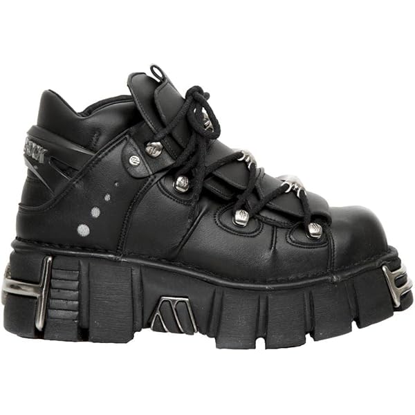 Amazon.com: New Rock NewRock 106 S1 Unisex Metallic Black Classic