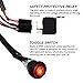 Liteway LED Light Bar 500W Wiring Harness Kit 14V/40A Relay ON/OFF Waterproof Toggle Rocker Switch, 2 Years Warranty (1Lead 12ft)