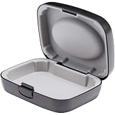 Hearing Aid Case Hard - Portable Protective Storage Case for BTE CIC IIC ITE (Black)