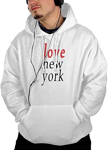 Gilbert Whitehead Love New York Hoodies Mens X-Large