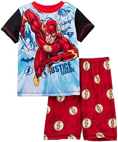 SGI Apparel The Flash Justice League Superman and Batman Pajama Shorts