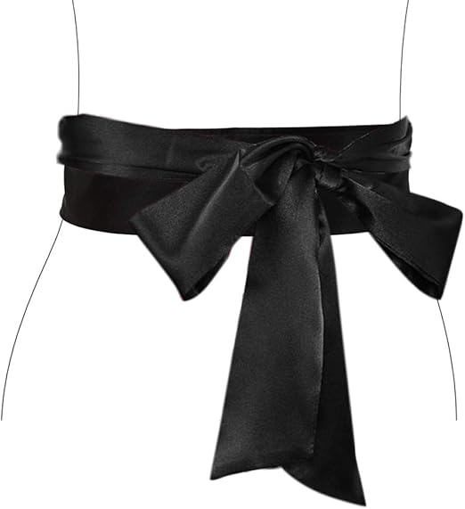 black waist sash
