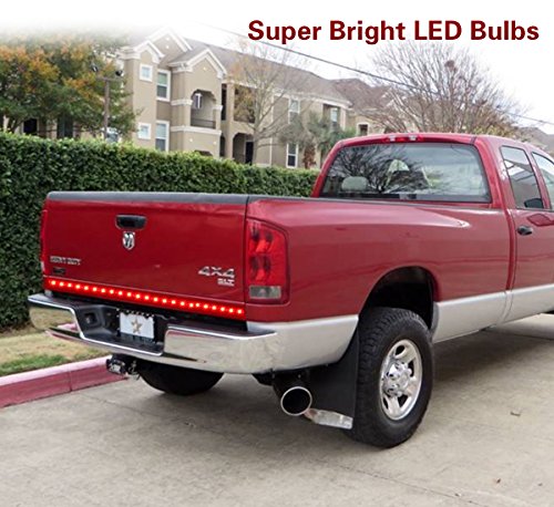 Carrep Universal Truck Tailgate Strip Light Side Bed Light Strips 5 Function Waterproof Turn Signal, Parking, Reverse,Brake Lights (47 inches) - Thumbnail 6