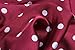 Jaweaver Women's Square Silk Like Scarves Vintage Dots Head Scarf 27inch (Red)