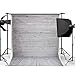 Mohoo 5x7ft Silk Photography Background White Wood Floor Pattern Photography Backdrop Studio Props (Updated Material)