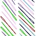40 Pack Plastic Large-Eye Sewing Needles Safety Learning Needles for DIY Sewing Handmade Crafts, Mix Color 2.25