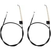 Komokeru Universal Recliner Cable Replacement - Sofa Couch Recliner Release Cables - Up 37.6 inch Exposed Cable with S Tip (4.92 in Length)