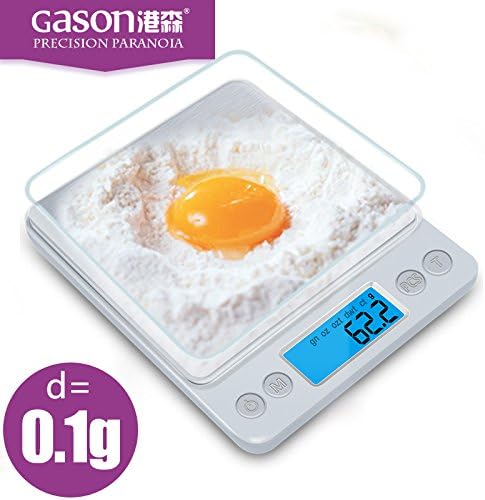 OHJIX Z1s Kitchen scales Mini pocket portable stainless steel precision jewelry electronic Balance weight gold grams(3000gx0.1g)