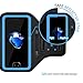 iPhone 13/12 Mini/iPhone 11 Pro/iPhone 7/8 Plus/iPhone 6/6s Plus Armband - LOVPHONE Sport Running Exercise Gym Sportband Case, with Key Holder & Card Slot, Water Resistant (Blue)