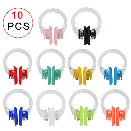 image for SAVITA Swimming Nose Clip with Waterproof Silica Gel for Kids and Adul