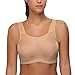 Wingslove Women's Full Coverage High Impact Wirefree Workout Non Padded Sport Bra(Nude,44G)