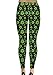 CowCow Womens Shamrock St Patricks Day Clover Leaf Leaves Leggings, XS - 5XL