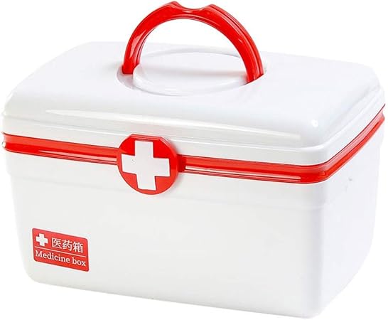 GAOLE Caja de la Medicina del hogar Grande Pequeña Caja de la Medicina de la Familia