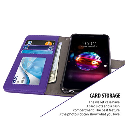 image for LG K10 2018 Case, LG K30 Case, TAURI [Stand Feature] PU Leather Wallet