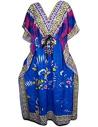 Womens Maxi Caftan Kaftan Cover Up Beach Dress Holiday Resort Wear One Size