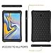 Fintie Silicone Case for Samsung Galaxy Tab A 8.0 2018 Model SM-T387, [Honey Comb Series] [Kids Friendly] Light Weight Shock Proof Protective Cover, Black