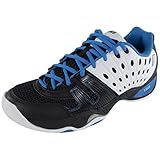 Prince Men's T22 Tennis Shoe (8.5, Black/White/Blue Energy)