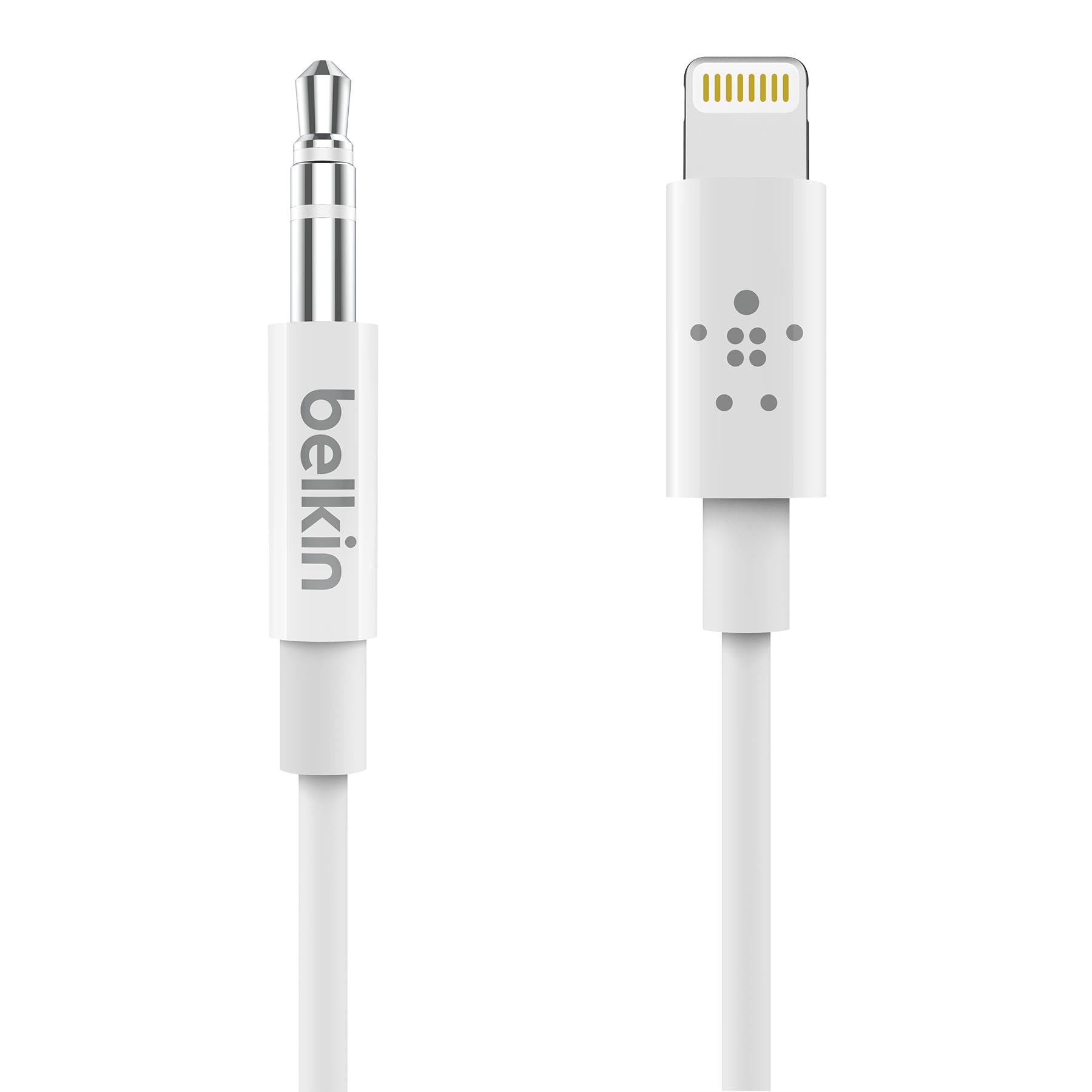 Belkin AV10172bt03-WHT 3.5mm Audio Cable With Lightning Connector, White